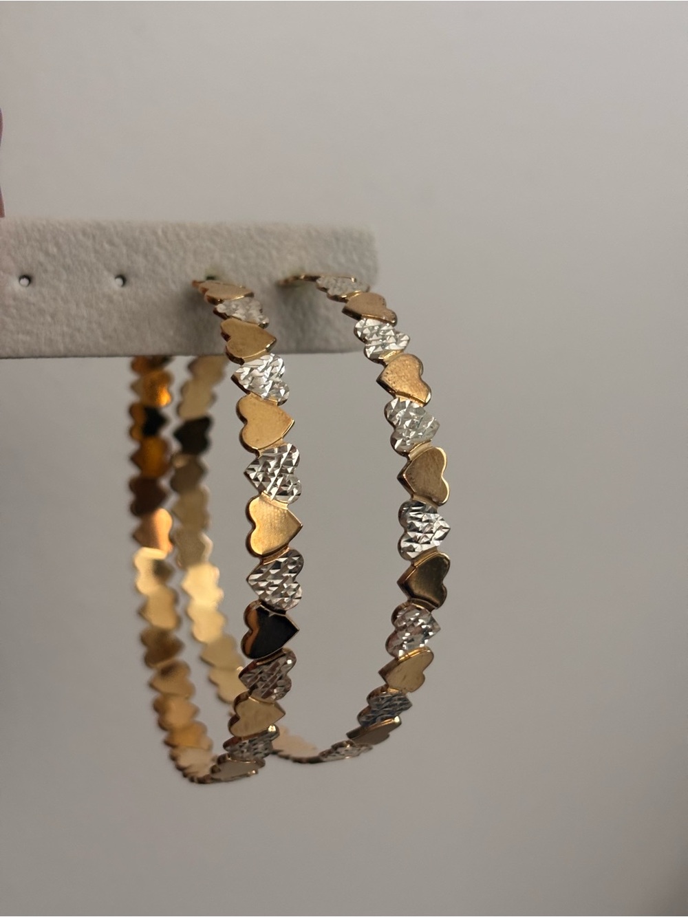 2.5” Gold heart hoops (Tinsley Mortimer x Jennifer Zeuner collab)